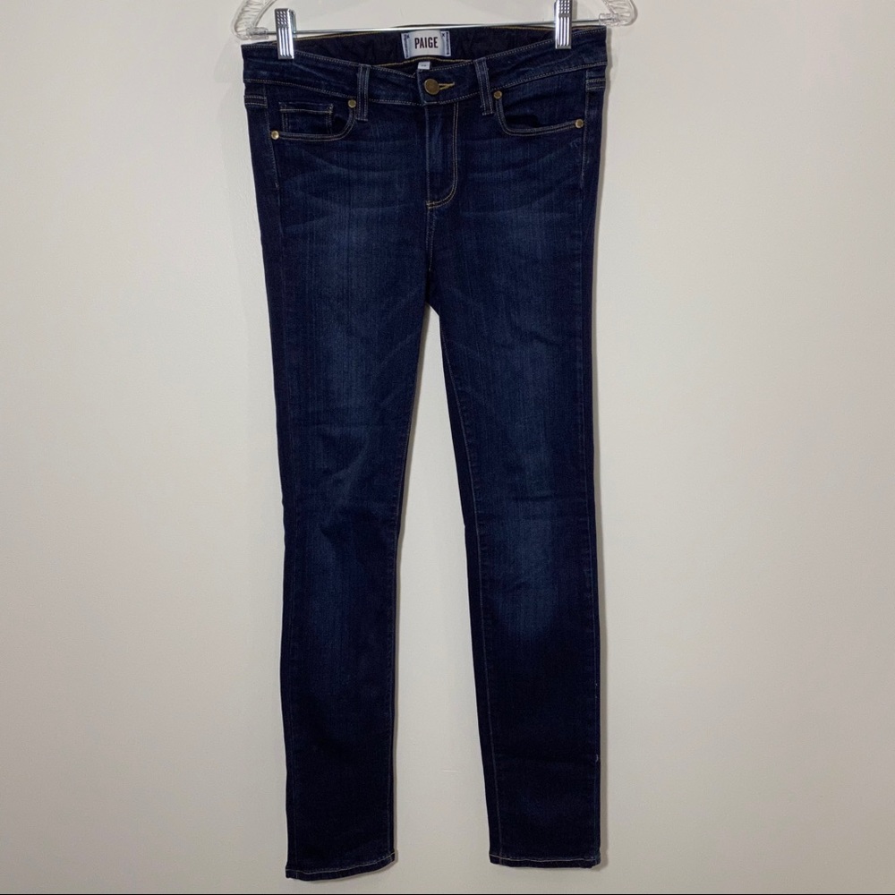 PAIGE SKYLINE SKINNY JEANS Distressed  SIZE 28